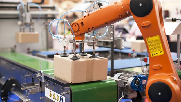 robot pallettizzatore per automazione industriale